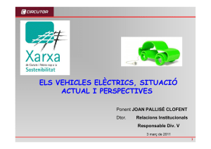 els vehicles elèctrics, situació actual i perspectives