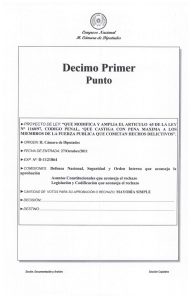 QUE MODIFICA Y AMPLIA EL ARTICULO 65 DE LA LEY N