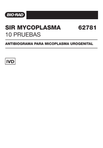 sir mycoplasma 62781 10 pruebas - Bio-Rad