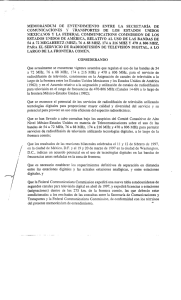 MEMORÁNDUM DE ENTENDIMIENTO ENTRE LA SECRETARÍA