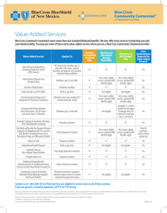 Value-Added Services - Blue Cross and Blue Shield of New Mexico