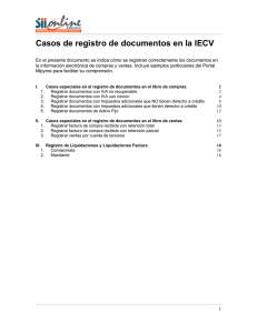 Casos especiales en el registro de documentos en el libro de comp