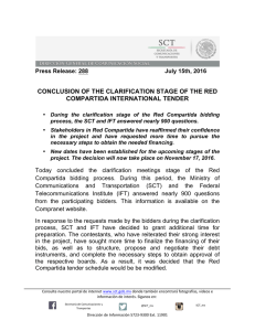 conclusion of the clarification stage of the red compartida