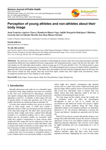 Perception of young athletes and non