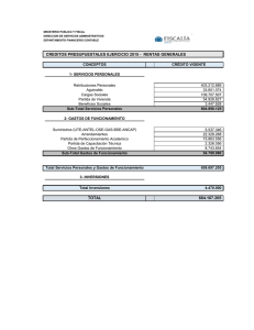 Asignación presupuestal 2015 - Fiscalía General de la Nación