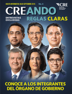 REGLAS CLARAS - Comisión Reguladora de Energía