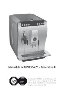 Manual de instrucciones JURA IMPRESSA Z5, Modo de empleo