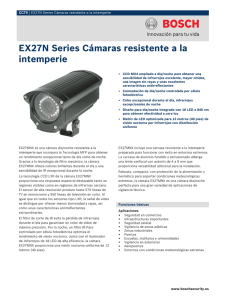 EX27N Series Cámaras resistente a la intemperie