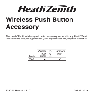 Wireless Push Button Accessory