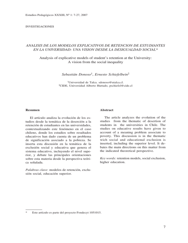 Análisis De Los Modelos Explicativos