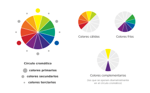 Círculo cromático colores primarios colores secundarios colores
