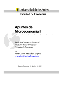 Apuntes de Microeconomía II