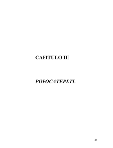 CAPITULO III POPOCATEPETL