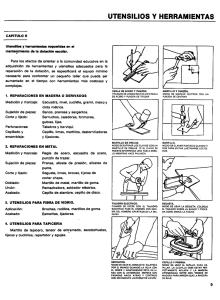 utensilios y herramientas - Centro de Informaci&oacute;n Sobre Desastres