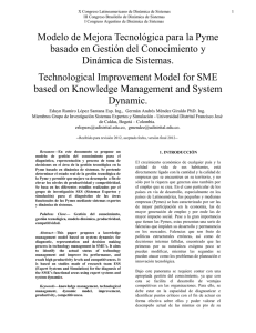Modelo de Mejora Tecnológica para la Pyme basado en Gestión del