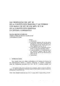 las ordenanzas del art. 58 de la constitución francesa y las normas