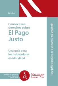 El Pago Justo - Maryland Legal Aid