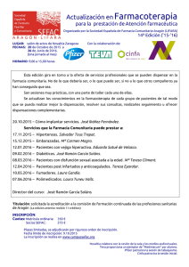 programa completo - Asociación Española de Farmacia Social