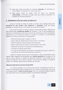 Determinación del nivel de servicio