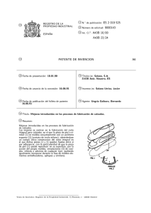 mejoras introducidas en los procesos de fabricacion de calzados.