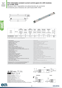 DALI dimmable constant current control gears for LED modules up