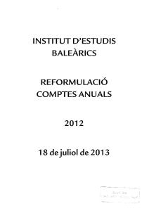 INSTITUT D>ESTUDıs - Govern de les Illes Balears