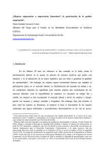 ¿Mujeres empresarias o empresarias femeninas?