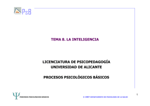 Inteligencia. - RUA - Universidad de Alicante