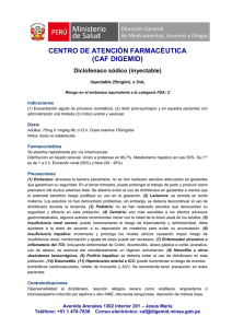 Diclofenaco sódico (inyectable) - Digemid