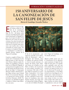 150 aniversario de la canonización de san felipe de jesús