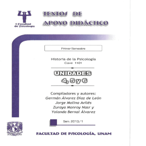 Historia de la Psicología - Psicología-UNAM