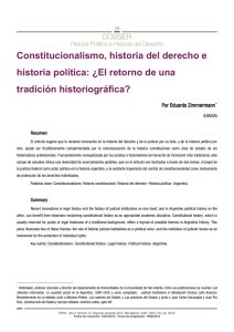 Constitucionalismo, historia del derecho e historia política