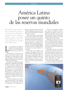 América Latina posee un quinto de las reservas mundiales