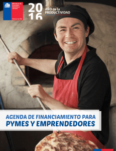 Agenda de financiamiento para PYMES y emprendedores