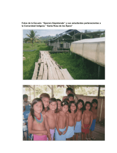 Fotos de la Escuela “Eperara Siapidarade” y sus estudiantes