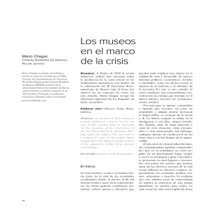 Los museos en el marco de la crisis