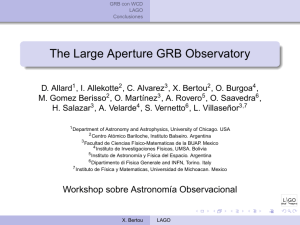 The Large Aperture GRB Observatory