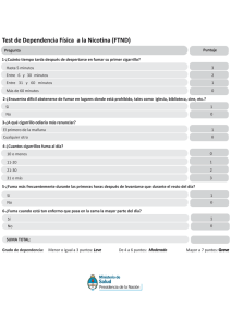 Test de Dependencia Física a la Nicotina (FTND)