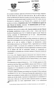 previsto en el mismo, al Expediente Letra T.C.P. N° 056/2008 del