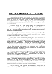 BREVE HISTORIA DE LA CALLE PIEDAD