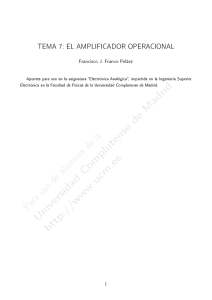 Tema 7: El amplificador operacional