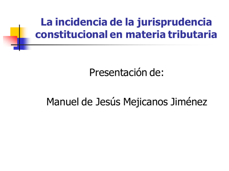 Materia Tributaria Corte De Constitucionalidad