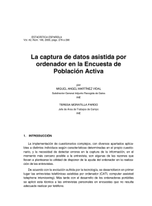 La captura de datos asistida por ordenador en la Encuesta de