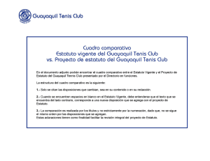 Estatuto vigente del Guayaquil Tenis Club