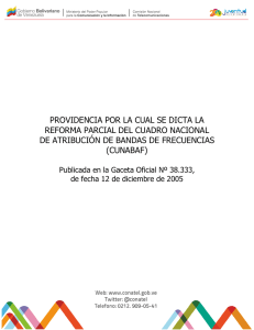 PROVIDENCIA POR LA CUAL SE DICTA LA REFORMA PARCIAL