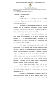 Poder Judicial de la Nación ///nos Aires, 19 de julio de 2016. Y