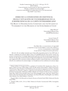 DERECHO A CONDICIONES DE EXISTENCIA DIGNA Y