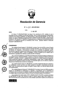 Resolución de Gerencia