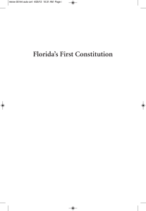 Florida`s First Constitution
