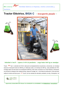 Tractor Eléctrico, BIGA C - transporte pesado -